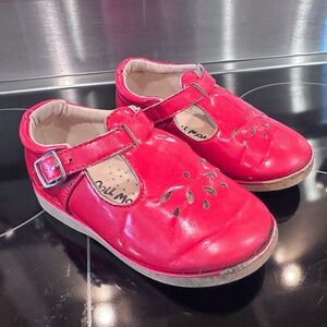 The Doll Maker Red Leather Cutout Mary Jane Shoes Kids Size 8 Toddler Girls